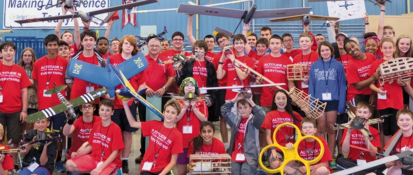 a group of people posing for a photo